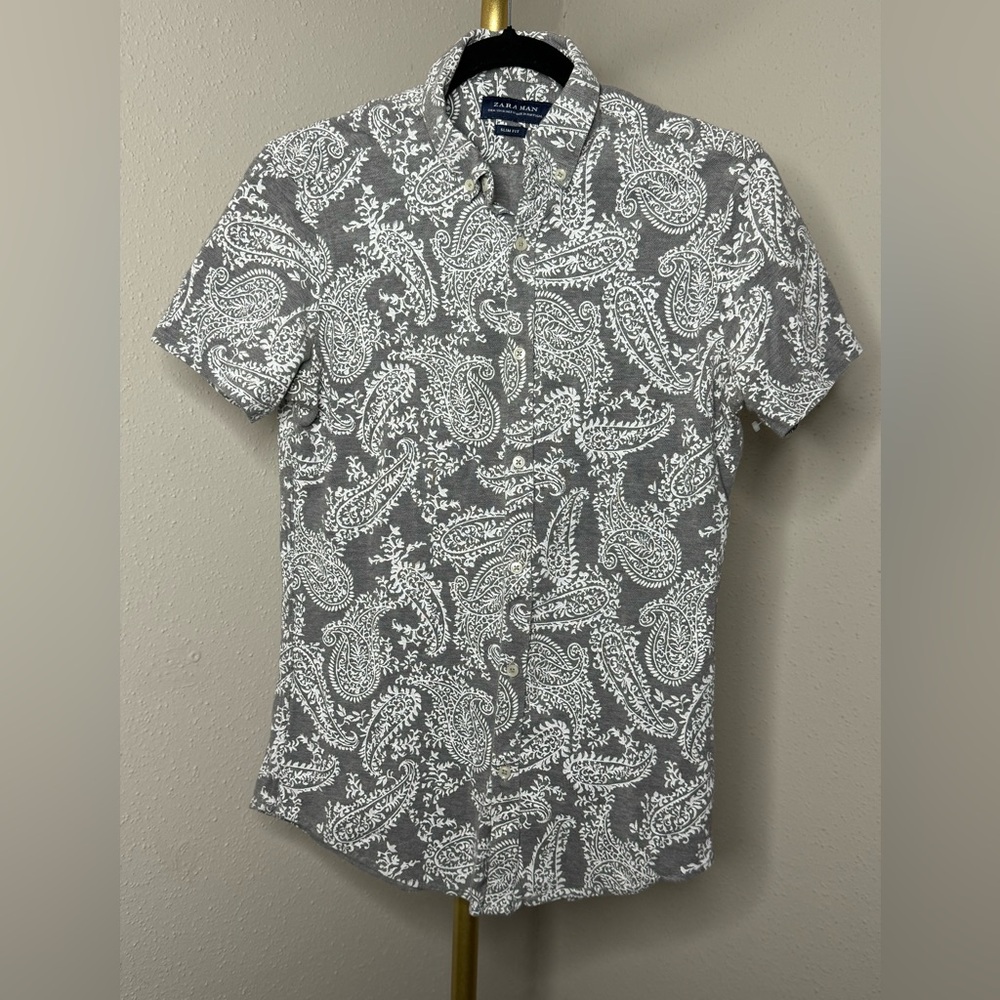 Zara Man Paisley print shirt